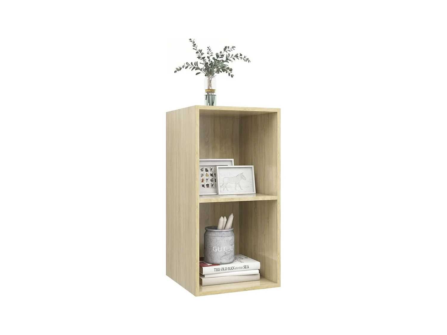 Wandmeubel Sonoma eiken 37x37x72 cm Technisch hout