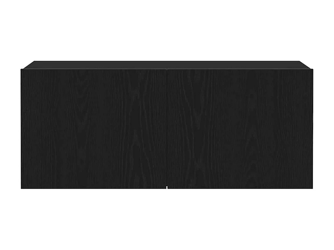 Meuble TV mural Chêne noir 100x30x41 cm Bois d'ingénierie