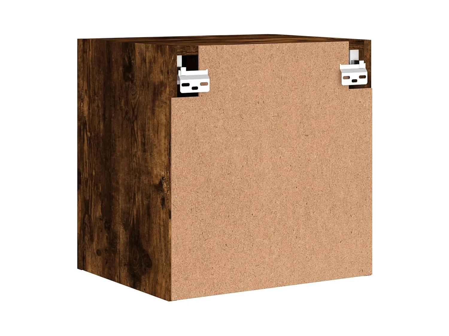 Mueble de TV de pared roble ahumado 40,5x30x40 cm madera de ingeniería