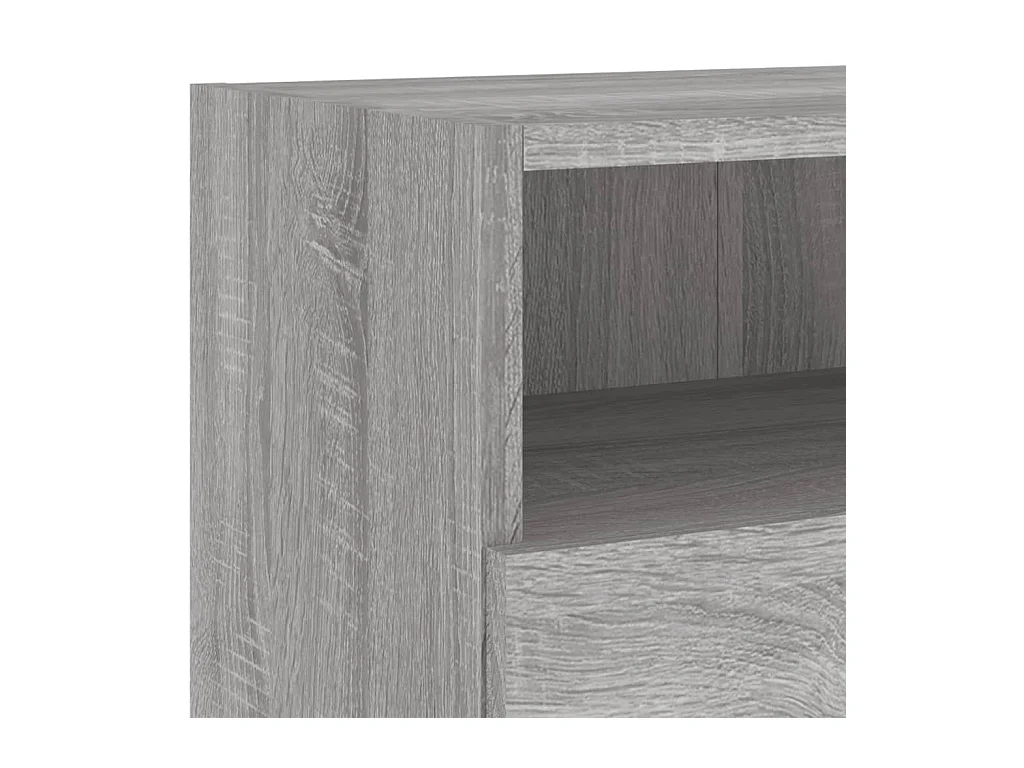 Sonoma Grauer TV-Wandschrank 100 x 30 x 30 cm, Holzwerkstoff