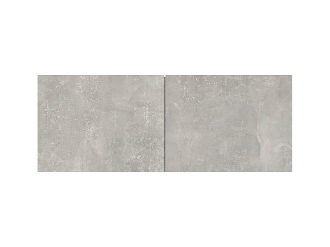 Betongrauer TV-Wandschrank aus Holzwerkstoff