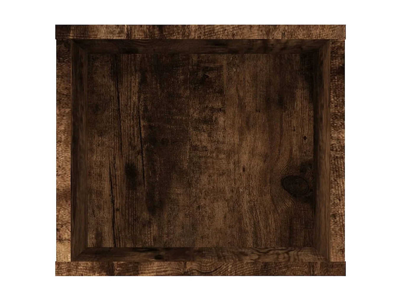 TV-meubel voor aan de muur Gerookt eikenhout 100x30x26,5cm Technisch hout