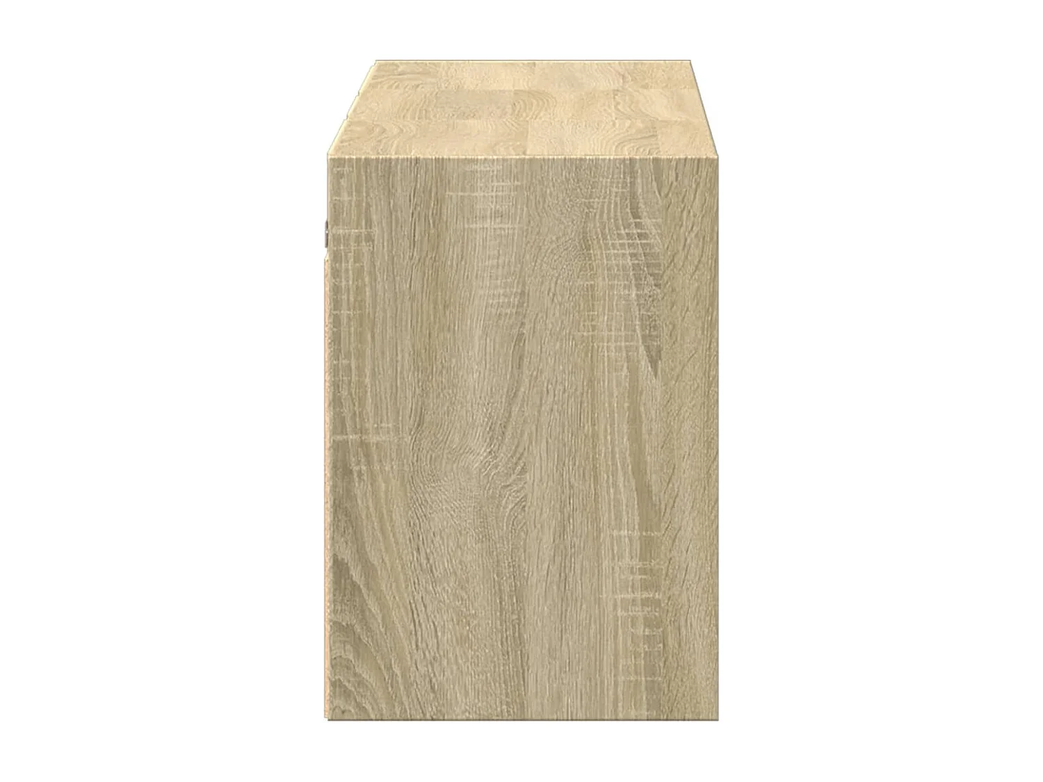 Mueble de TV de pared con luces LED roble Sonoma 130x31x45 cm