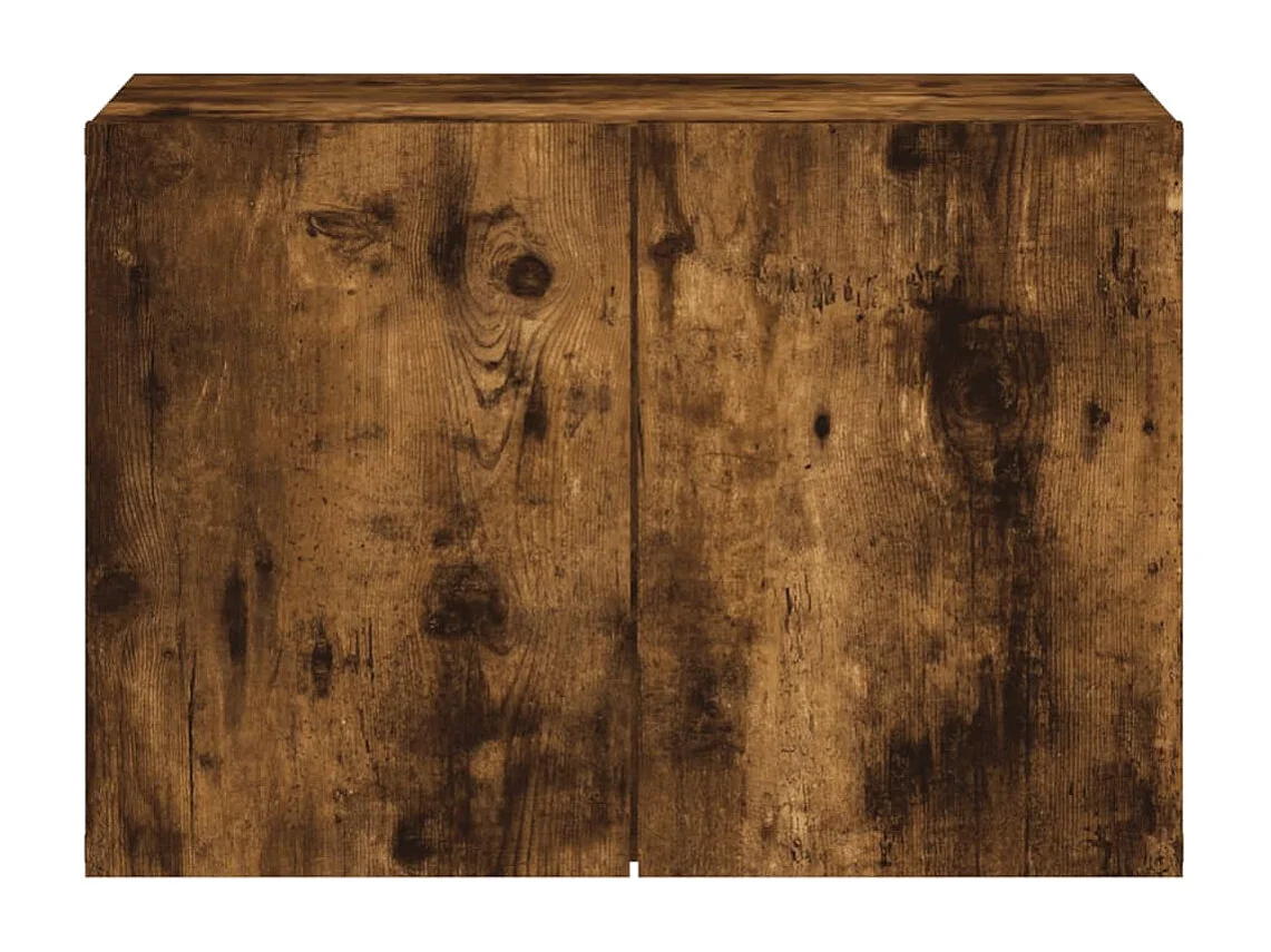 Mueble de TV de pared roble ahumado 60x30x41 cm