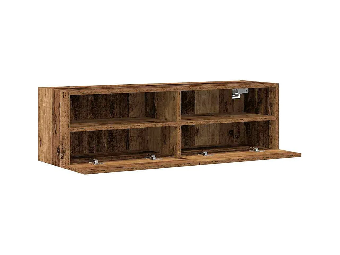Mobile porta TV da parete in legno antico 100x30x30 cm realizzato in legno ingegnerizzato