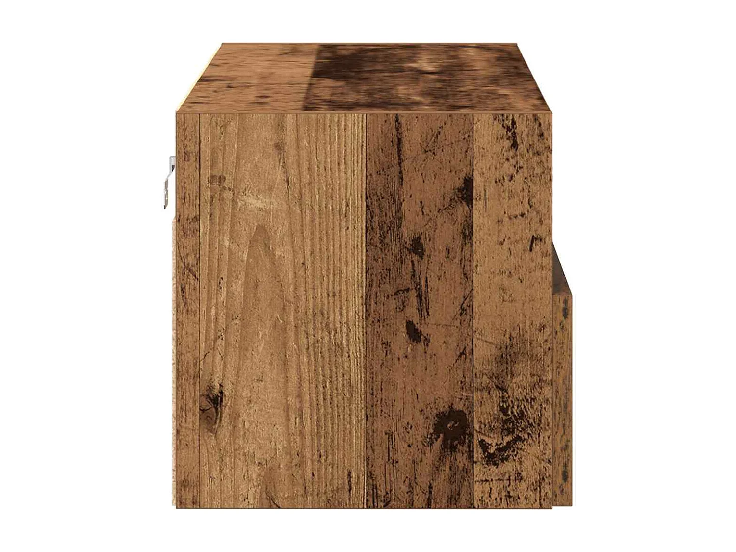 Mobile porta TV da parete in legno antico 100x30x30 cm realizzato in legno ingegnerizzato