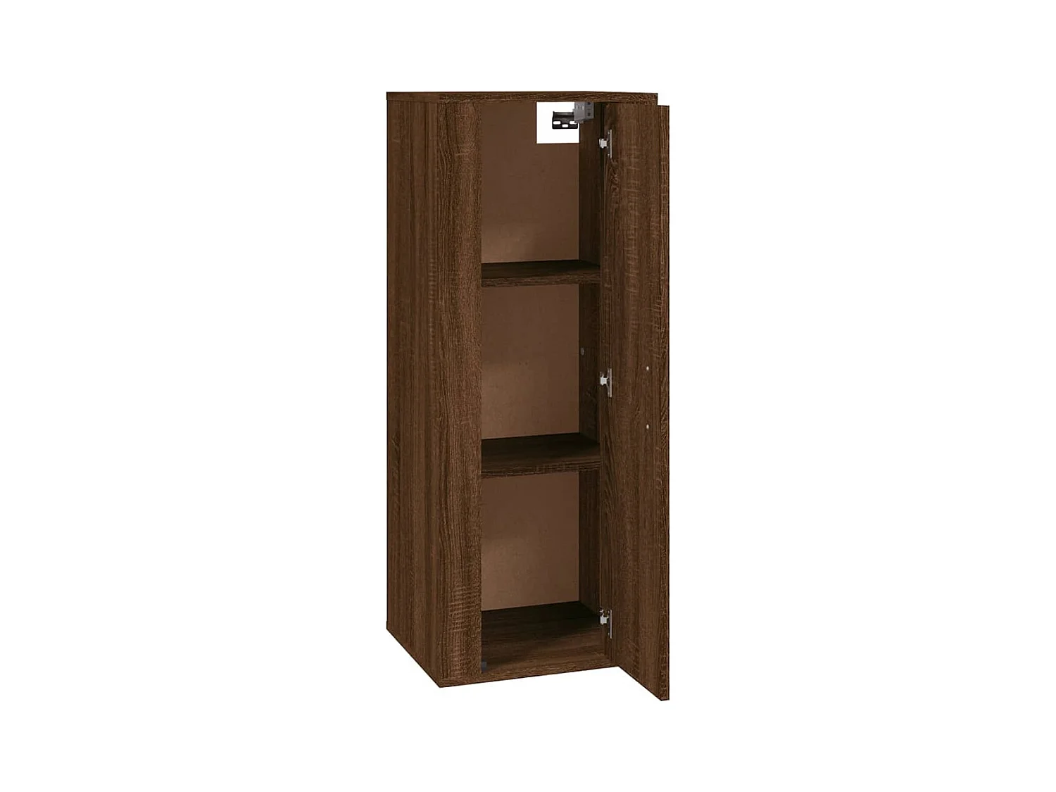 Wandmontierter TV-Schrank Braune Eiche 40x34,5x100 cm