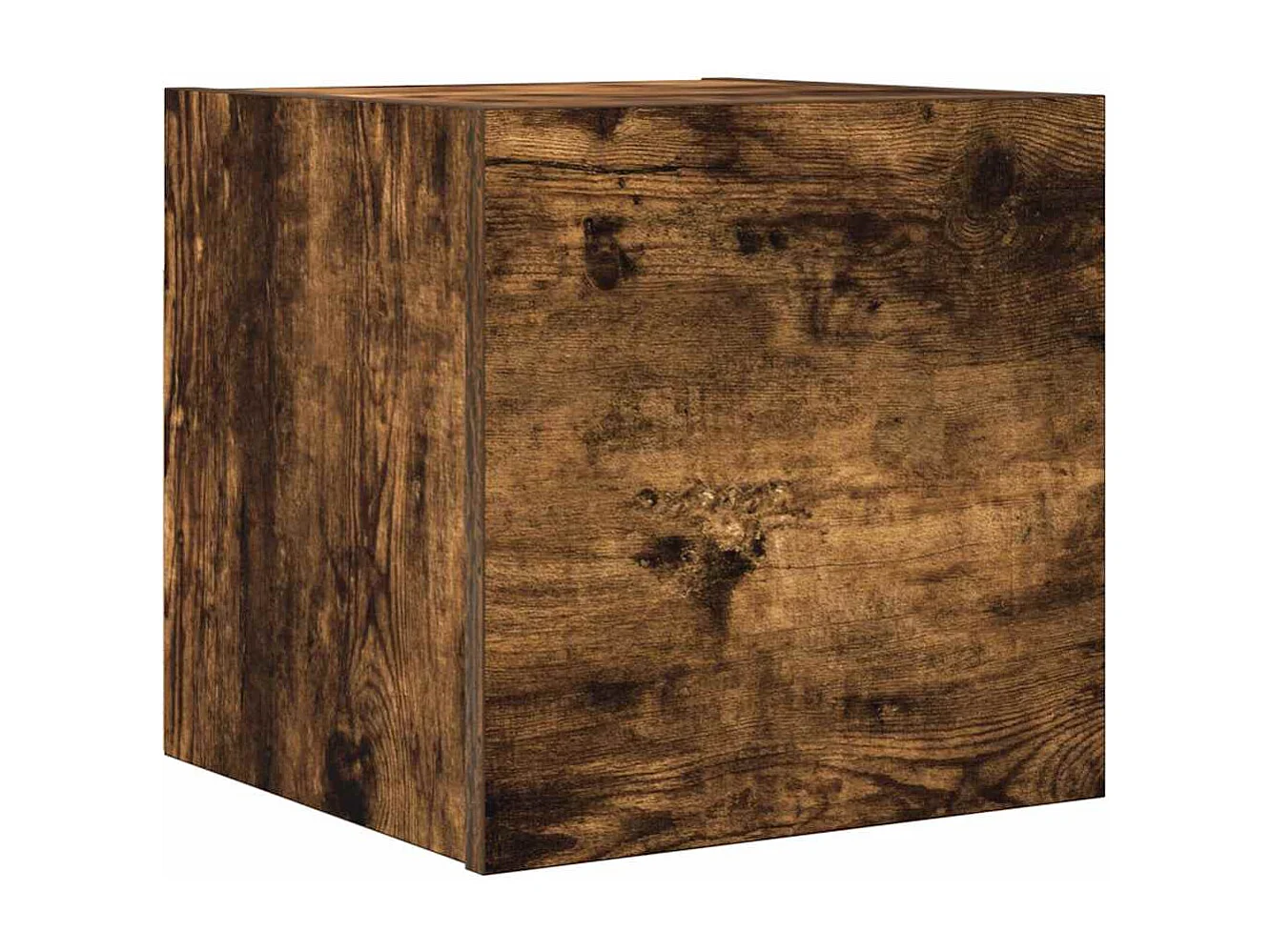 Mueble TV de pared Roble ahumado 30,5x30x30 cm