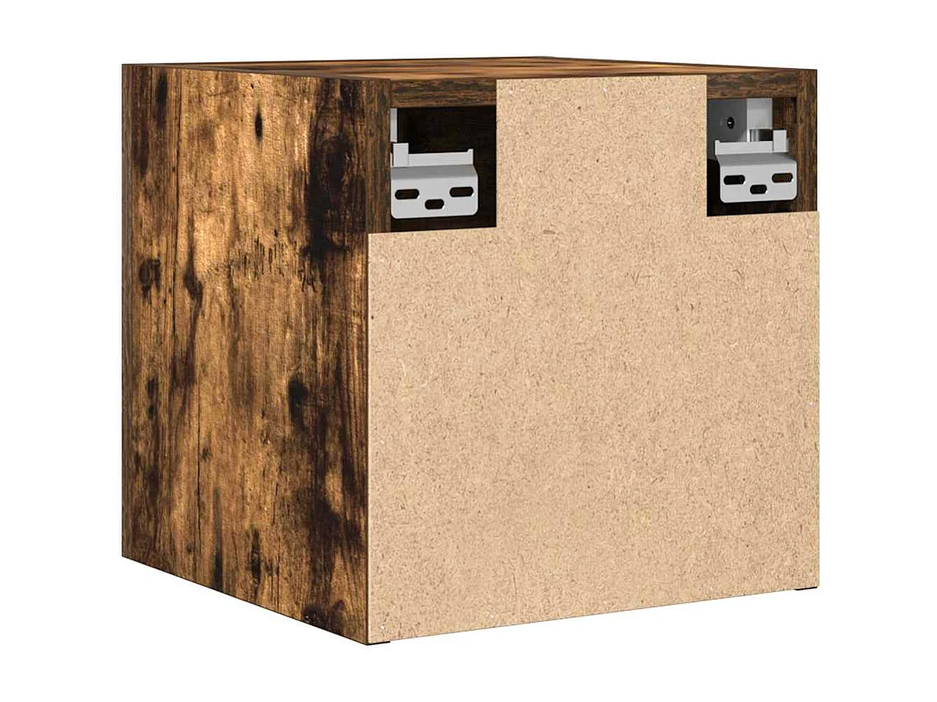 Mueble TV de pared Roble ahumado 30,5x30x30 cm