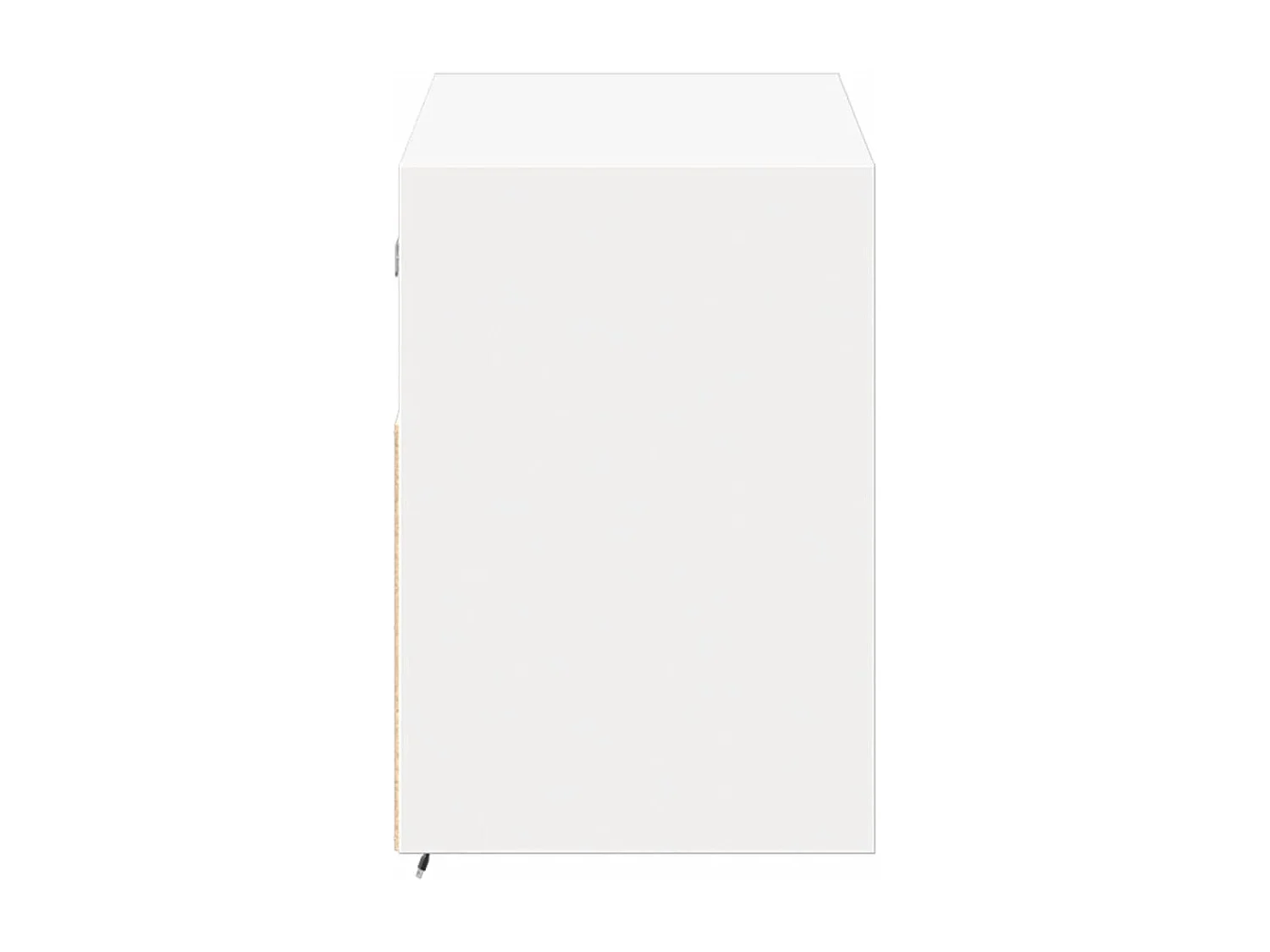 Mobile porta TV a parete con luci LED, bianco, 100x31x45 cm