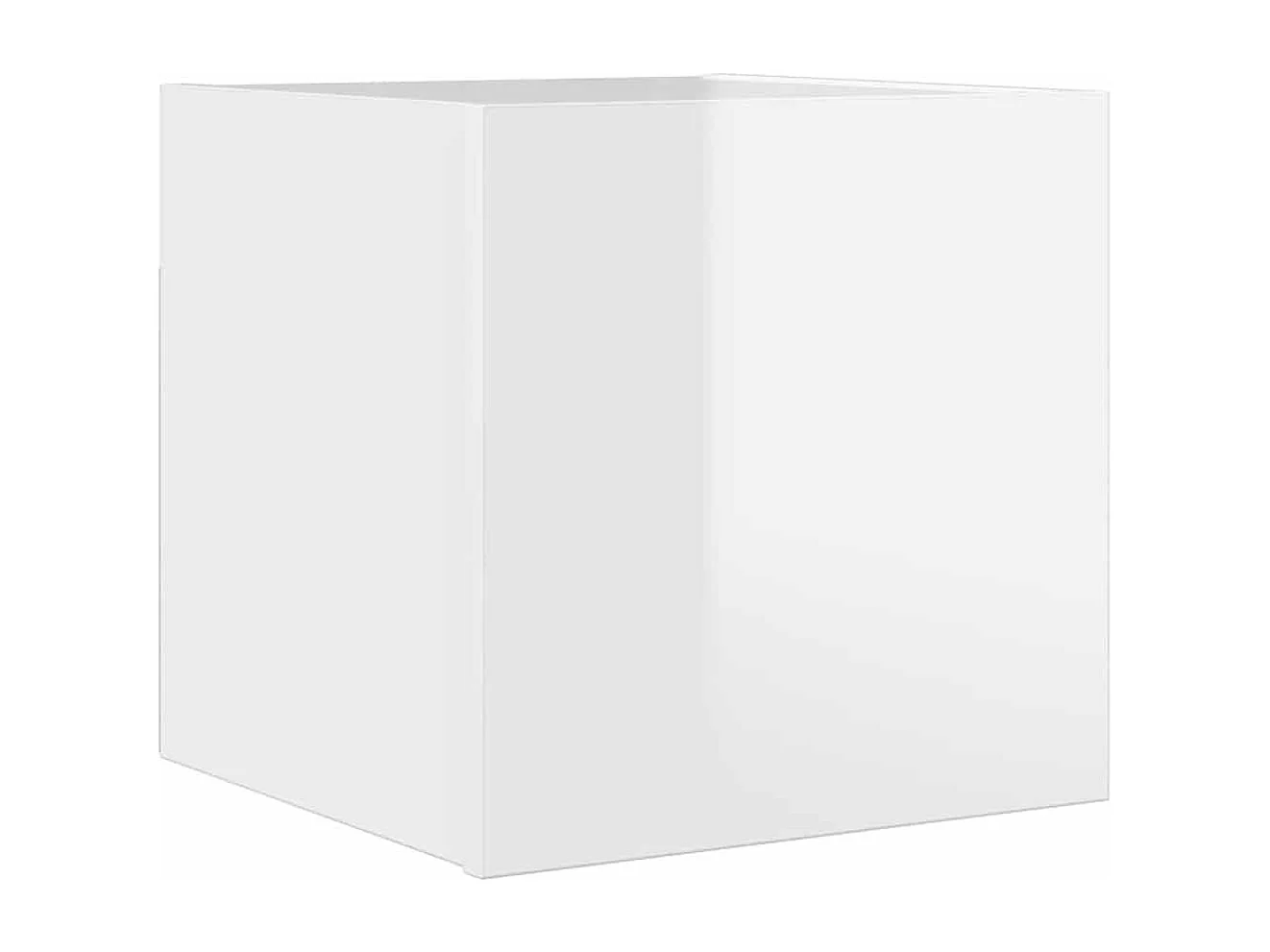 Mobile porta TV a parete Bianco lucido 30,5x30x30 cm