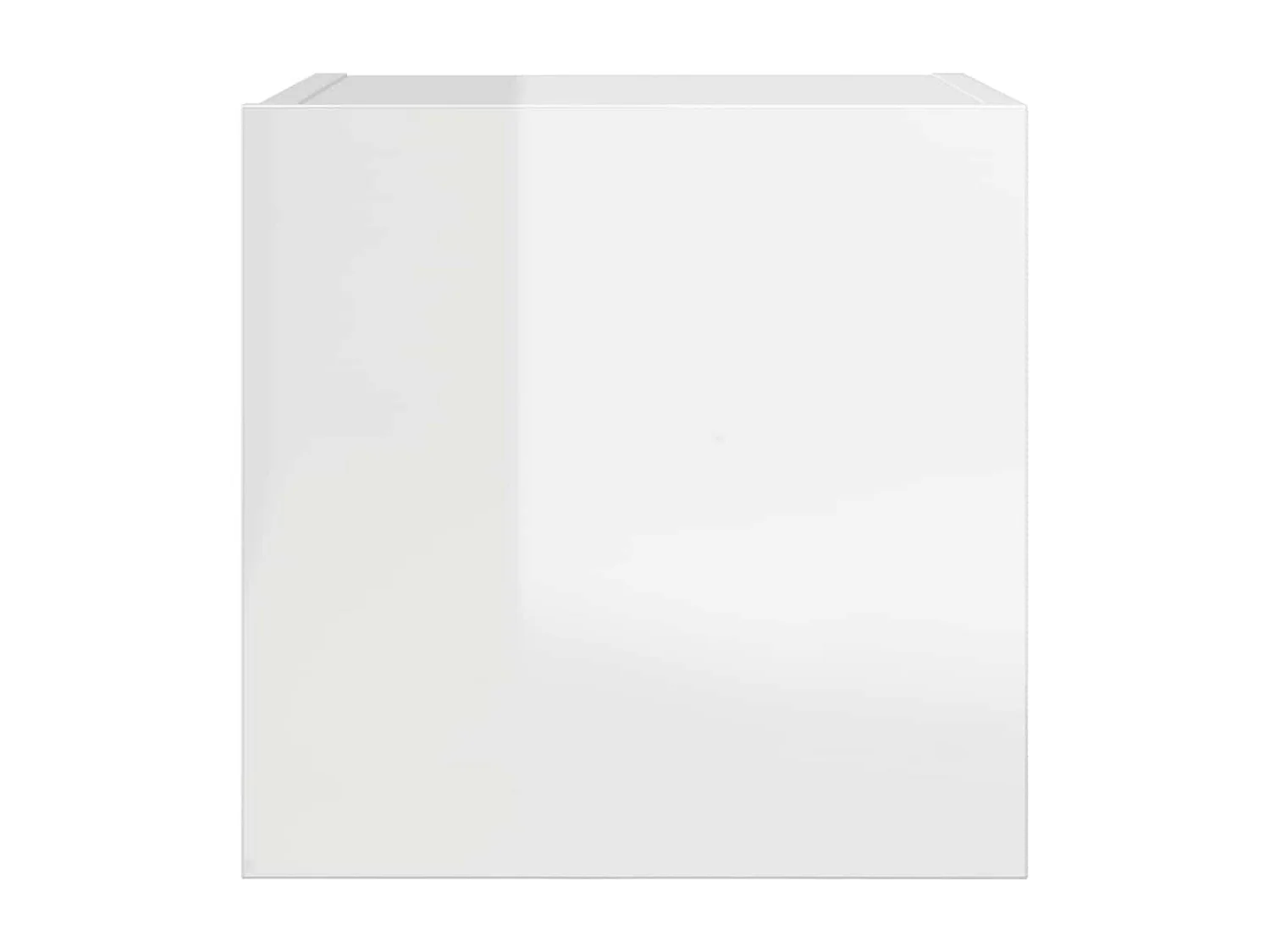 Mobile porta TV a parete Bianco lucido 30,5x30x30 cm