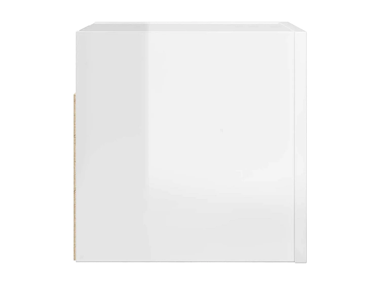 Mobile porta TV a parete Bianco lucido 30,5x30x30 cm