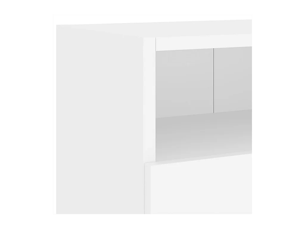 Mobile porta TV da parete bianco 100x30x30 cm in legno ingegnerizzato