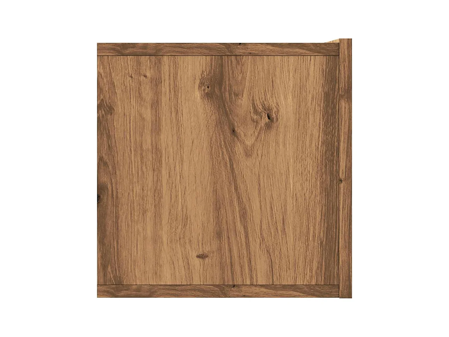 Meuble TV mural chêne artisanal 120x30x30 cm bois d'ingénierie