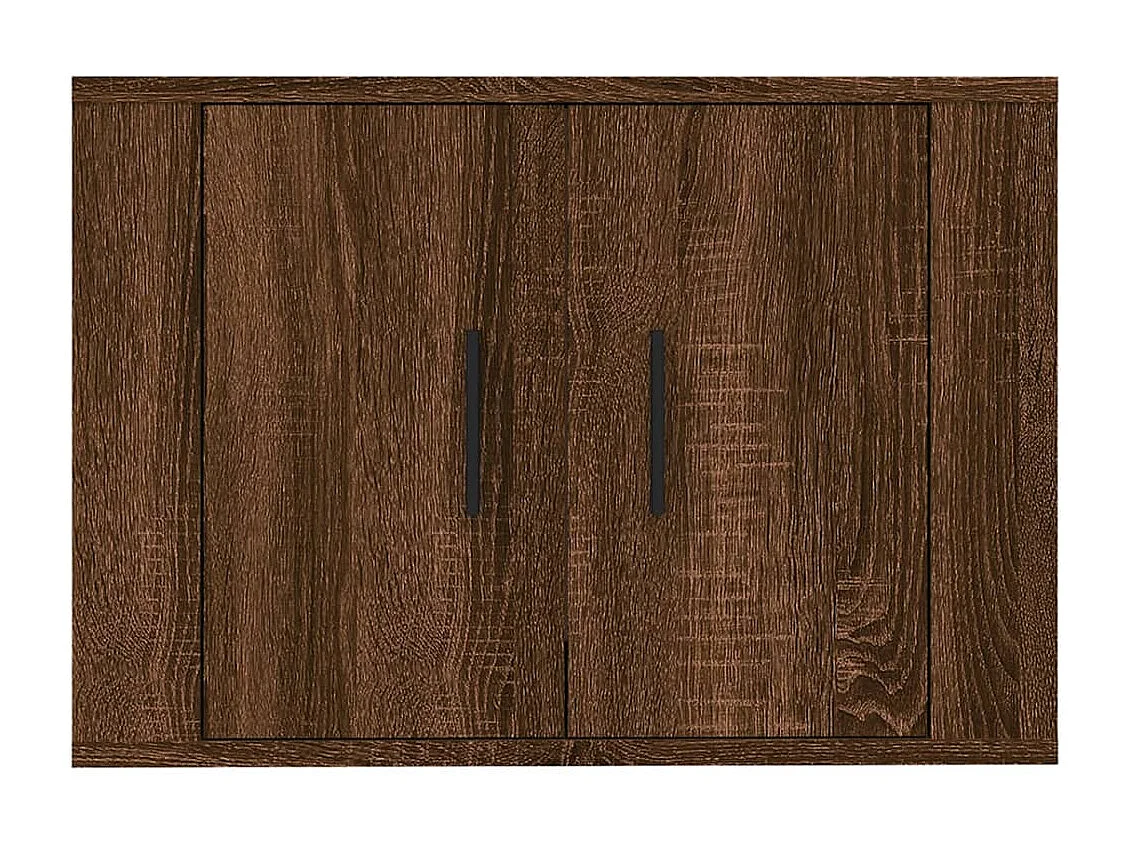 Mueble TV de pared Roble marrón 57x34,5x40 cm