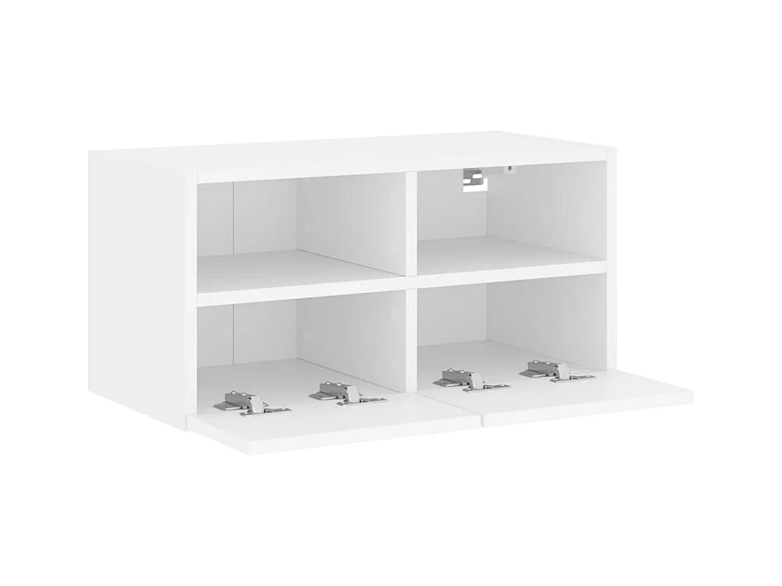 Mobile porta TV da parete bianco 60x30x30 cm in legno ingegnerizzato