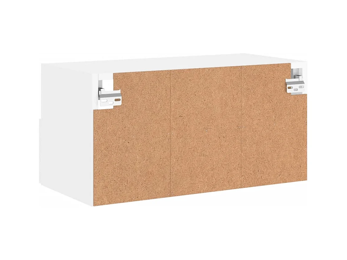 Mobile porta TV da parete bianco 60x30x30 cm in legno ingegnerizzato