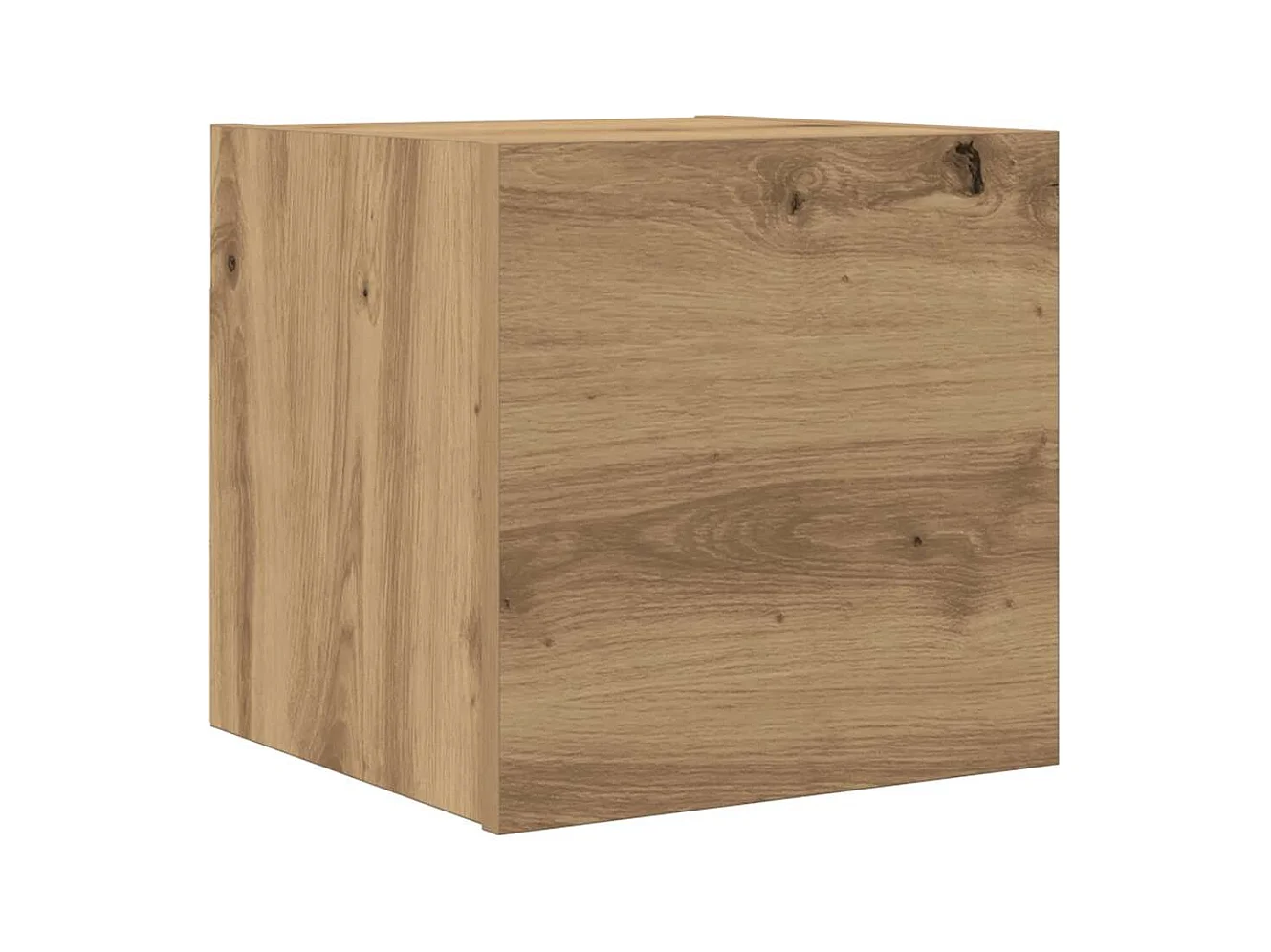 Meuble TV mural chêne artisanal 30,5x30x30 cm