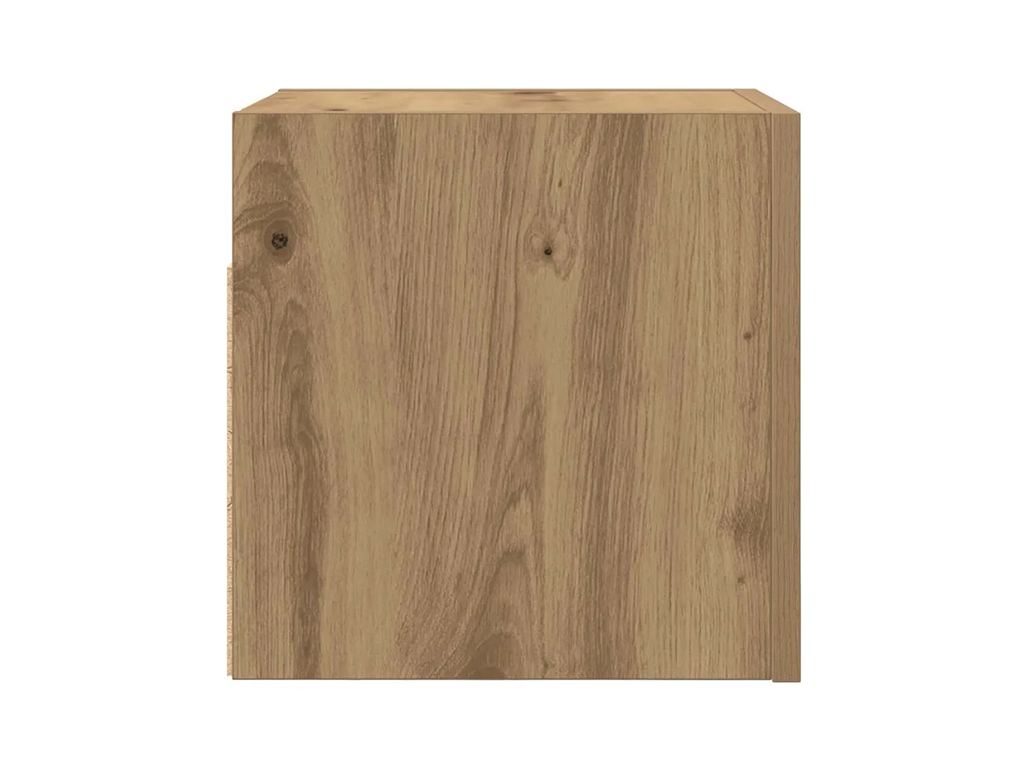 Meuble TV mural chêne artisanal 30,5x30x30 cm