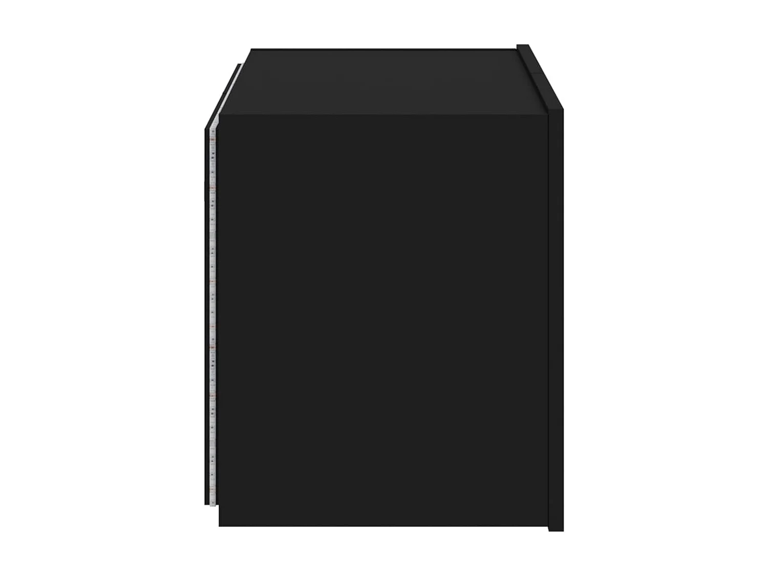 Mobile porta TV a parete con luci LED nero 60x35x41 cm