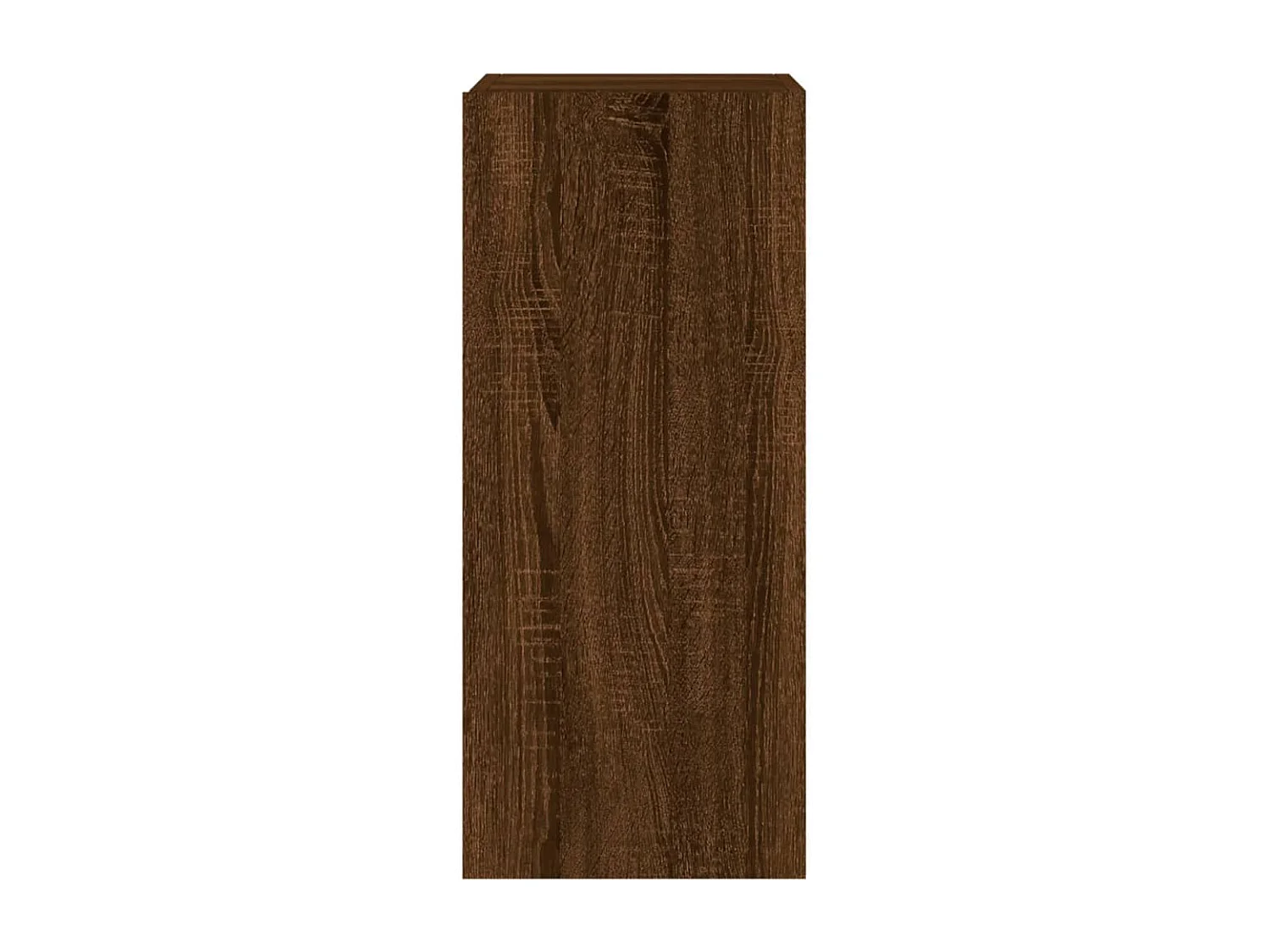 Wandmontierter TV-Schrank mit LED-Beleuchtung, braune Eiche, 30,5 x 35 x 70 cm