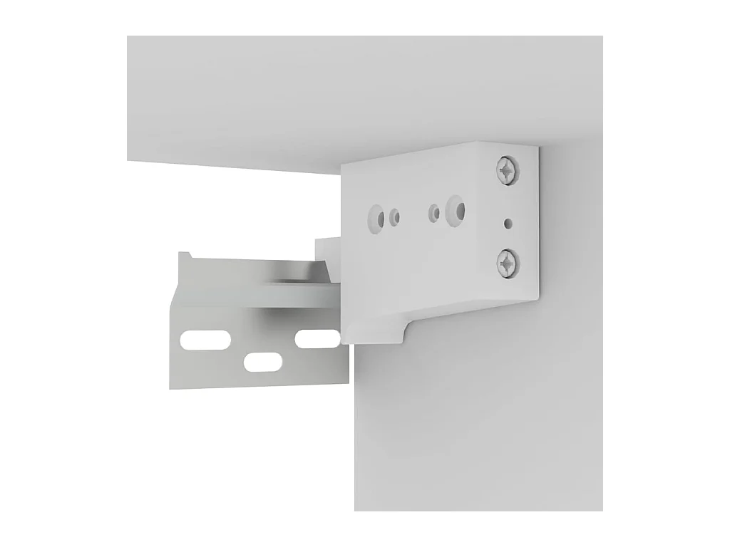 Mobile TV da parete bianco 102x35x35 cm in legno ingegnerizzato