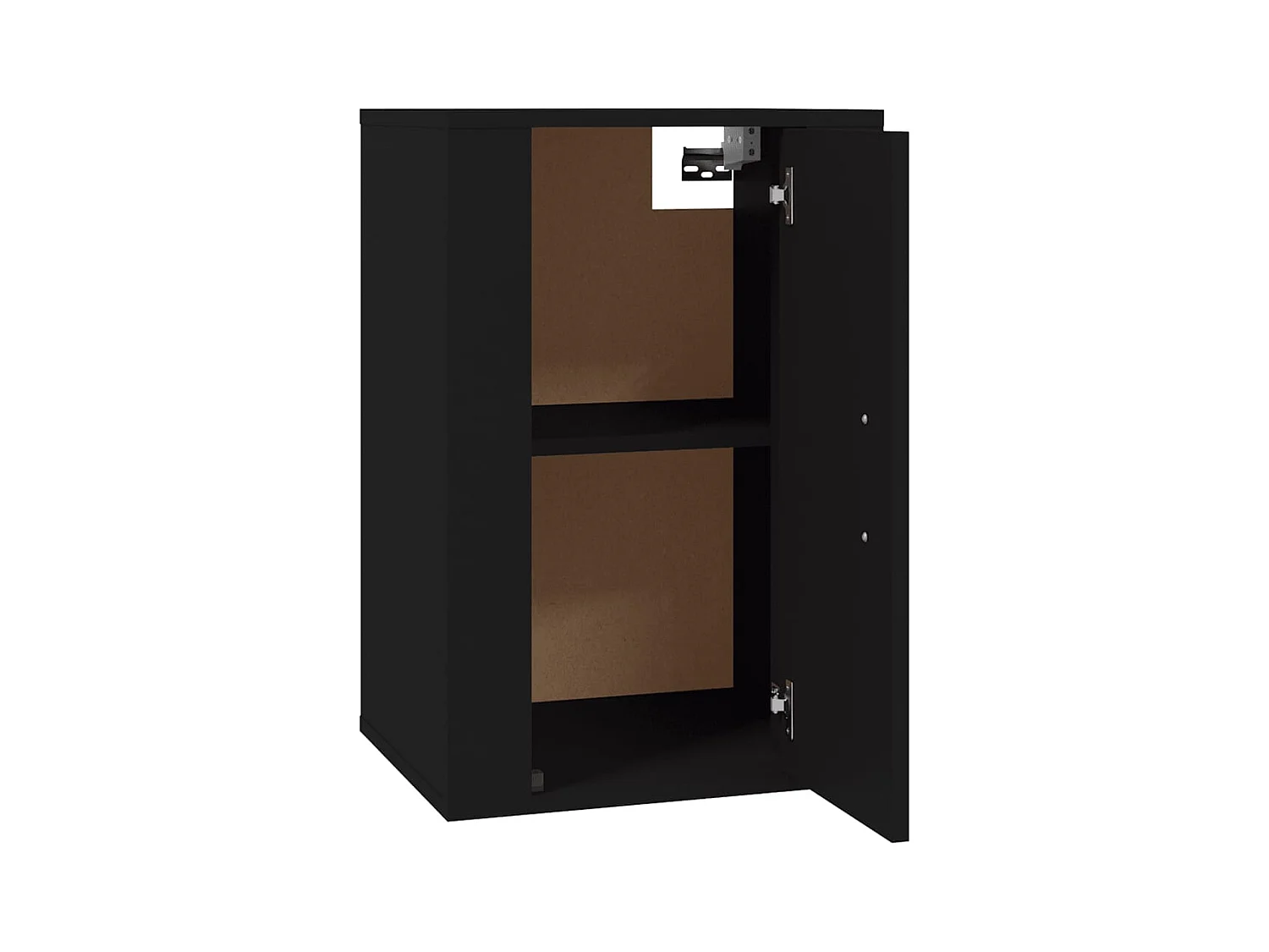 Mobile porta TV da parete nero 40x34,5x60 cm