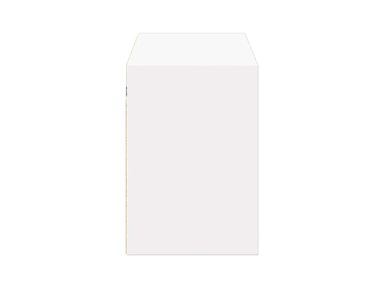 Wandmontierter TV-Schrank mit LED-Beleuchtung, weiß, 130x31x45 cm