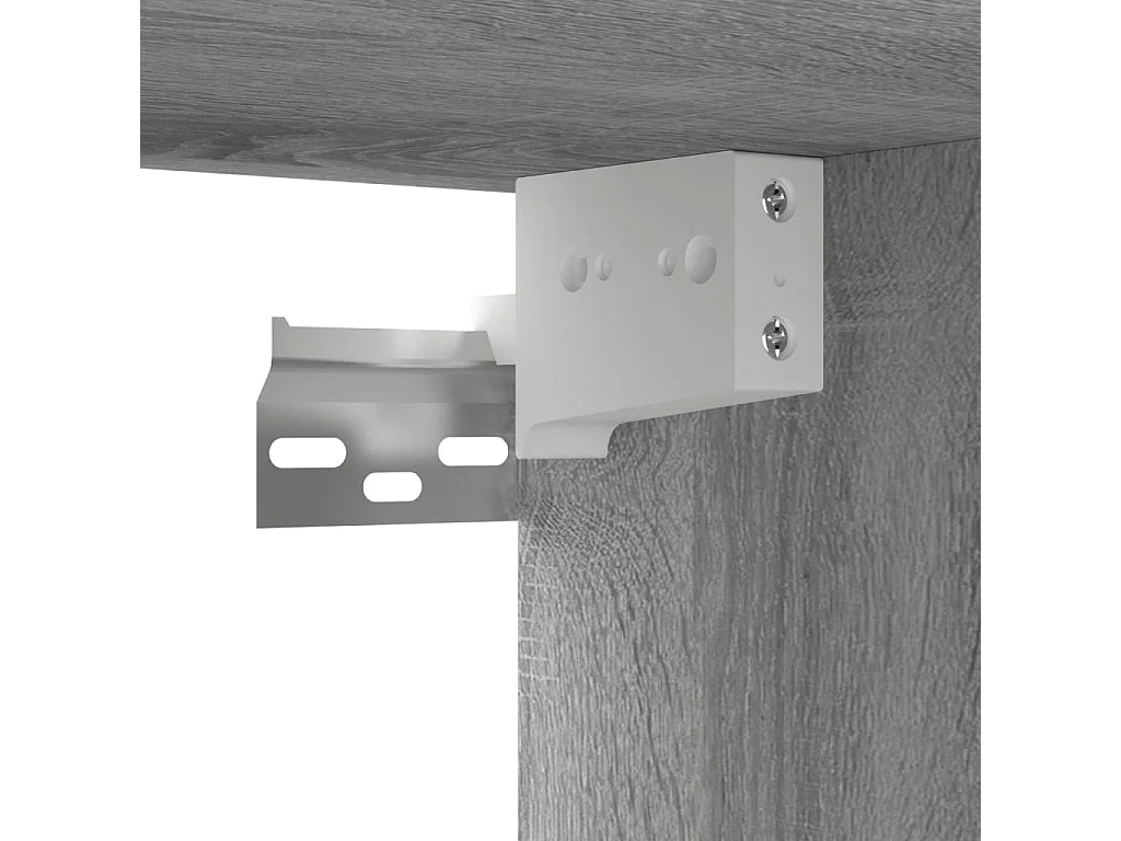 Sonoma Grau 60x30x30 cm Wandmontierter TV-Schrank Holzwerkstoff