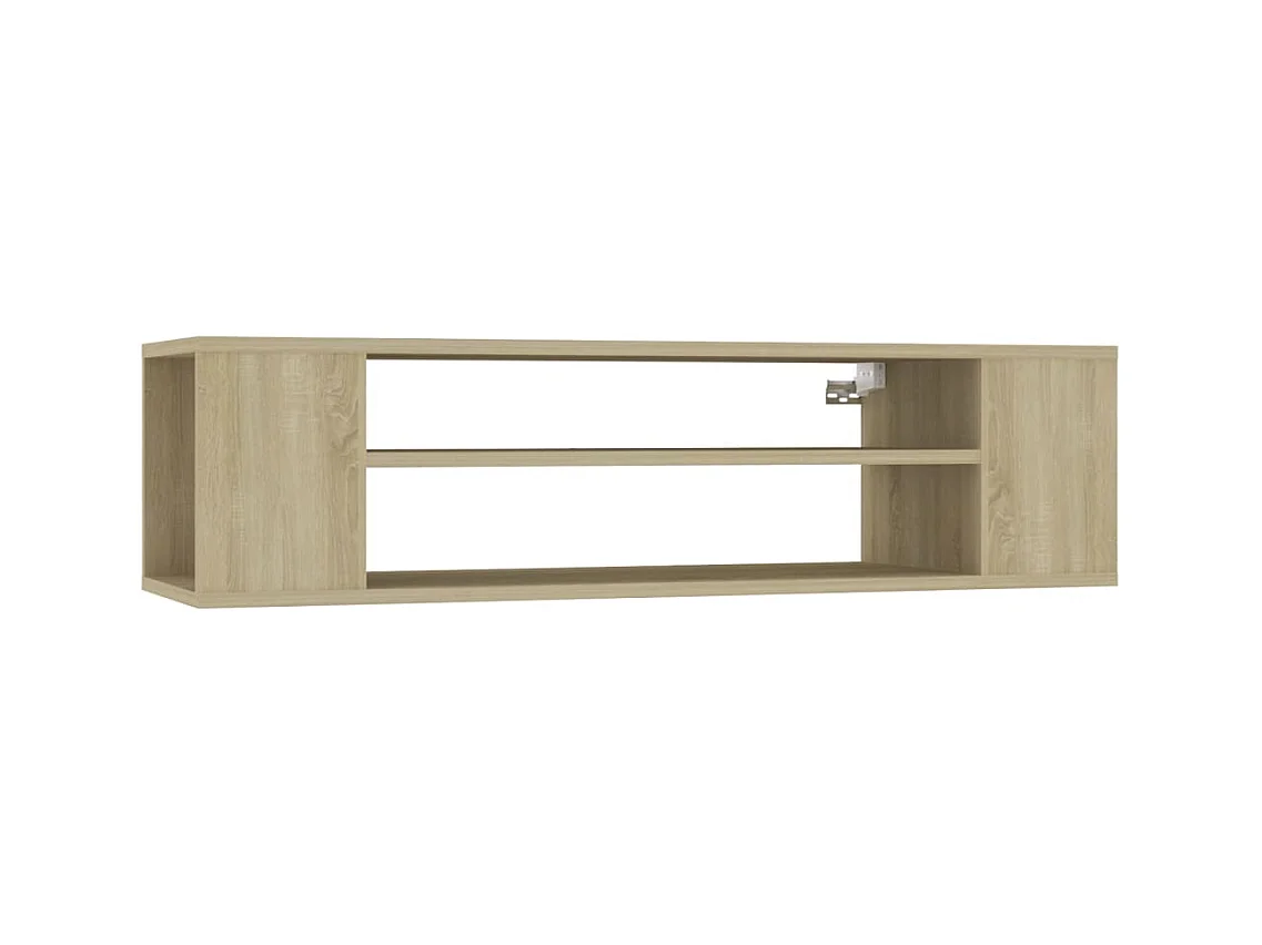 Meuble TV suspendu Chêne sonoma 100x30x26,5 cm Bois ingénierie