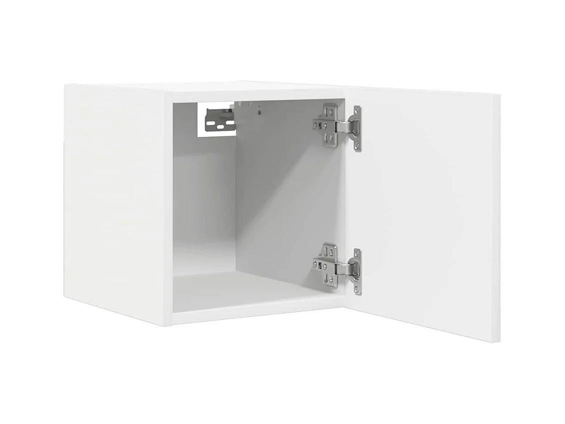 Mobile porta TV bianco da parete 30,5x30x30 cm