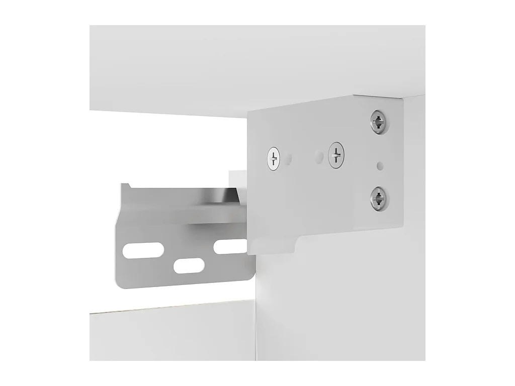 Mobile porta TV bianco da parete 30,5x30x30 cm