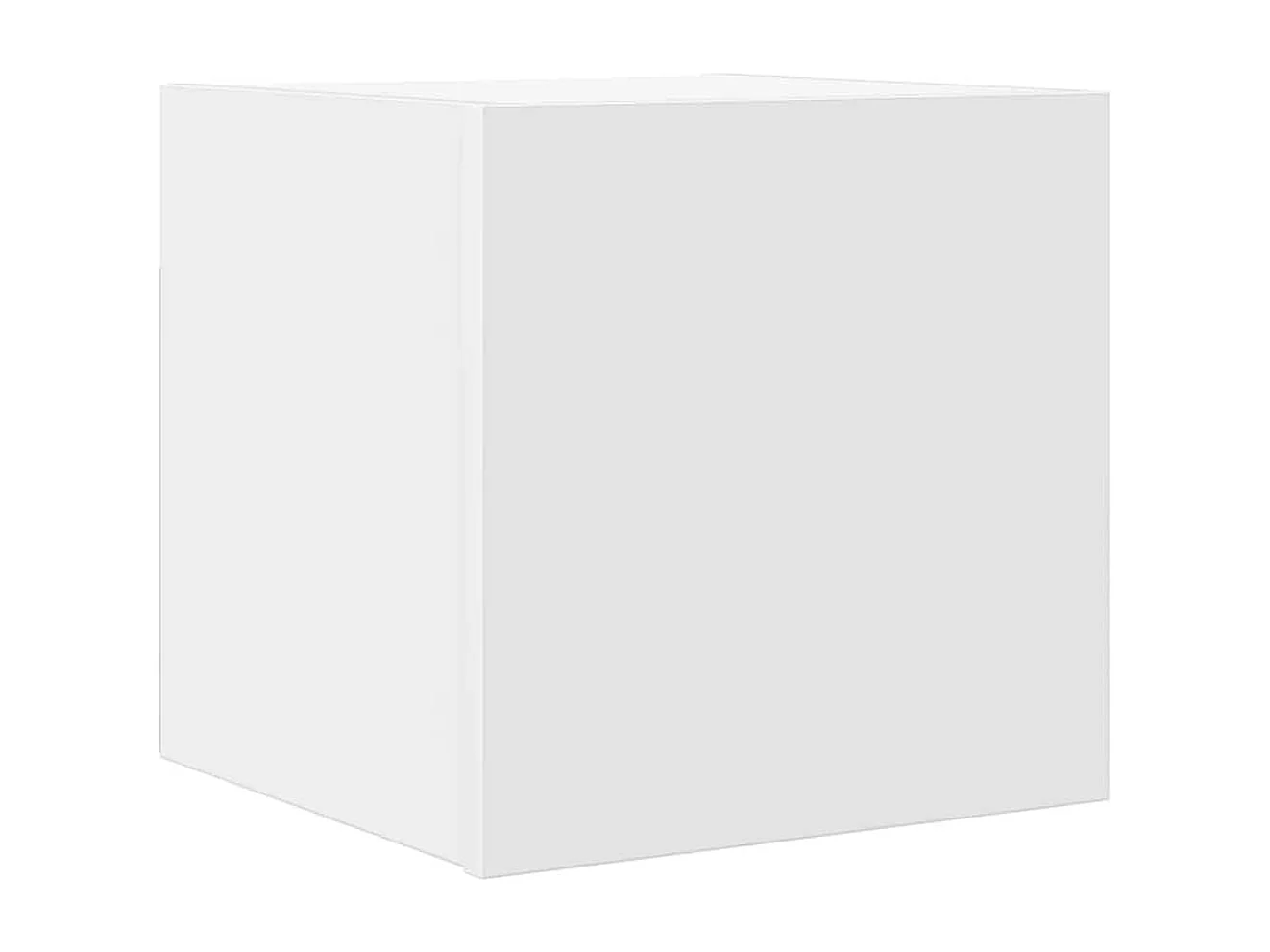 Mueble de TV de pared blanco 30,5x30x30 cm