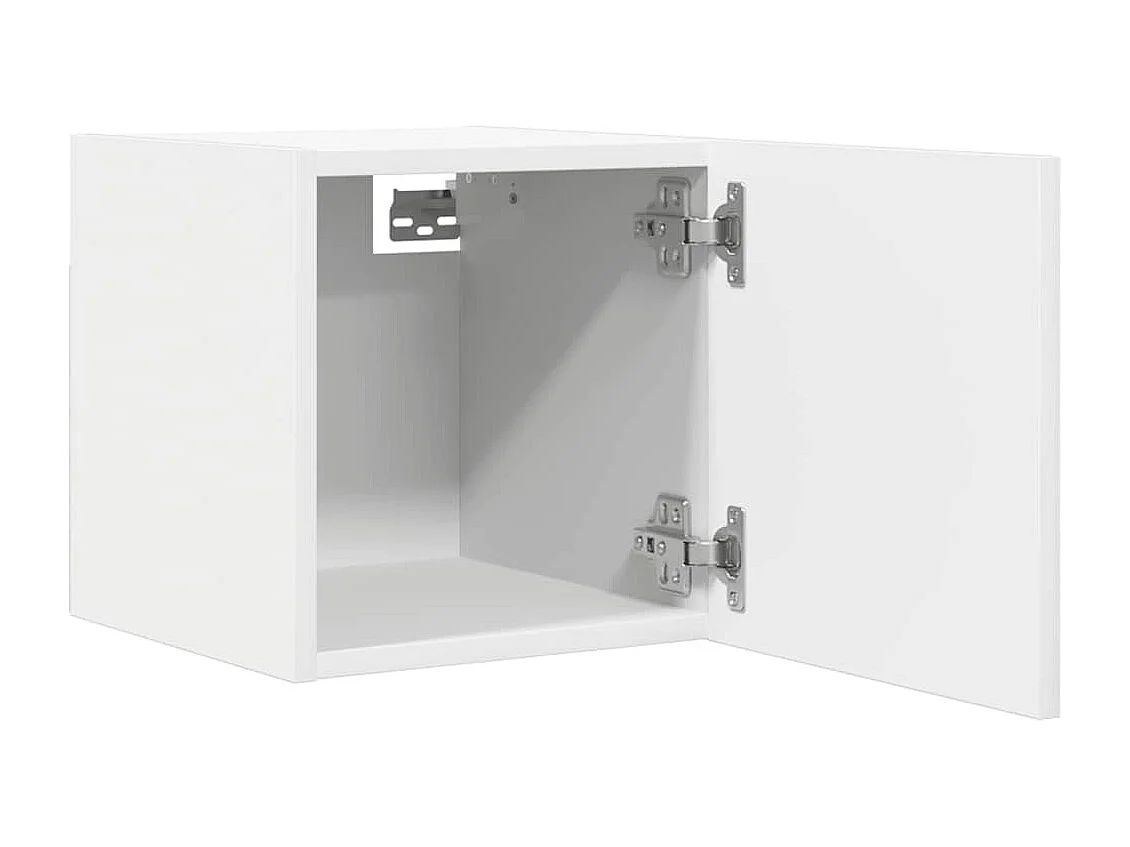 Mueble de TV de pared blanco 30,5x30x30 cm