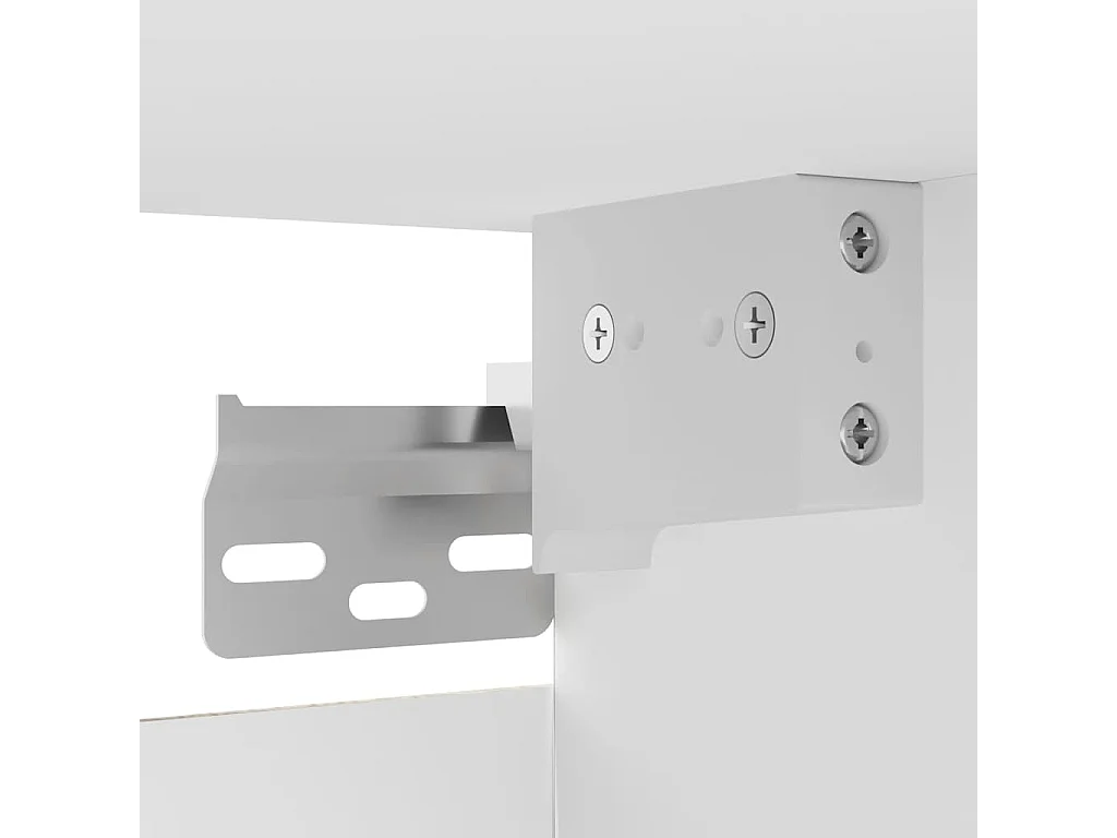 Mueble de TV de pared blanco 30,5x30x30 cm