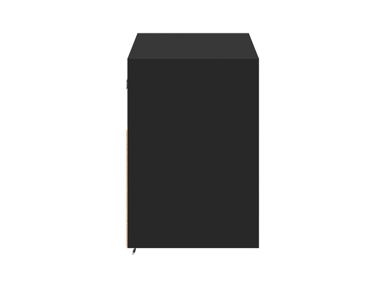 Wandmontierter TV-Schrank mit LED-Beleuchtung schwarz 100x31x45 cm