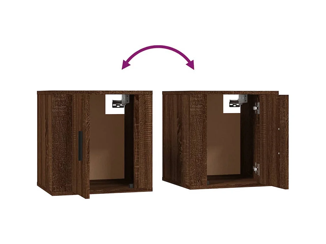 Wandmontierter TV-Schrank Braune Eiche 40x34,5x40 cm