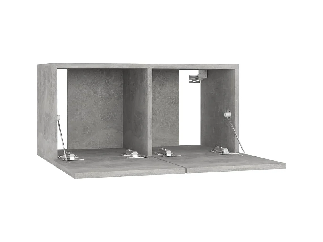 Mobile TV da parete grigio cemento 60x30x30 cm