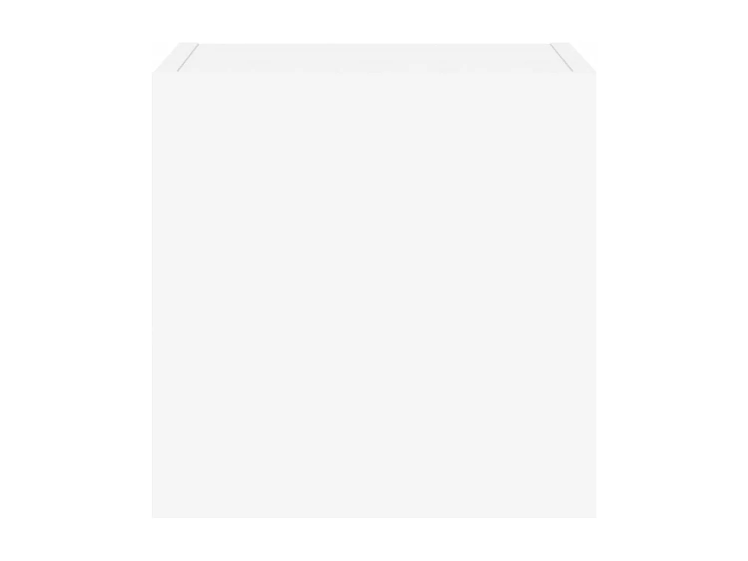 Mobile porta TV a parete con luci LED, bianco, 30,5x35x30 cm