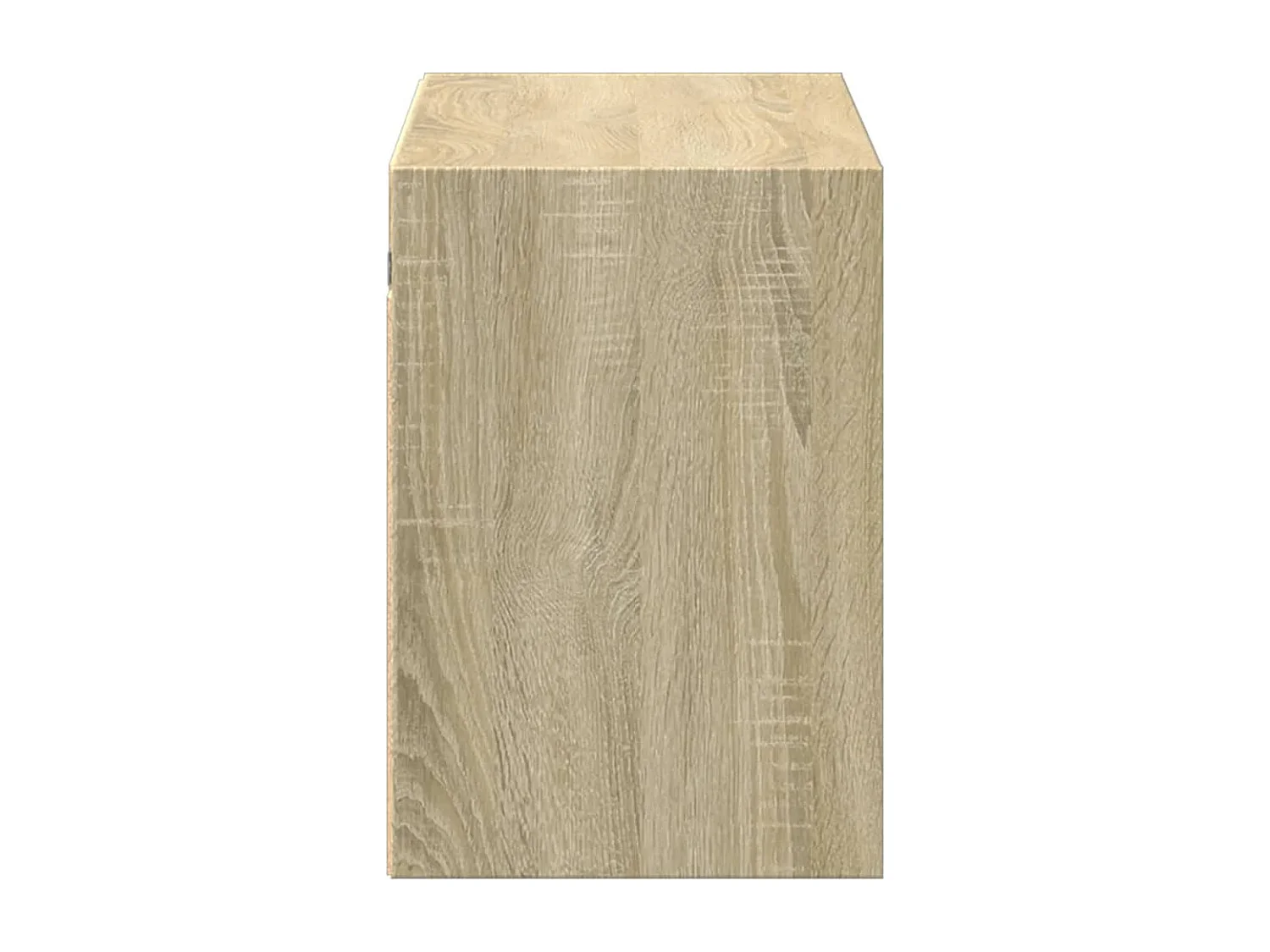 Mobile TV a parete con luci LED, rovere Sonoma, 100x31x45 cm