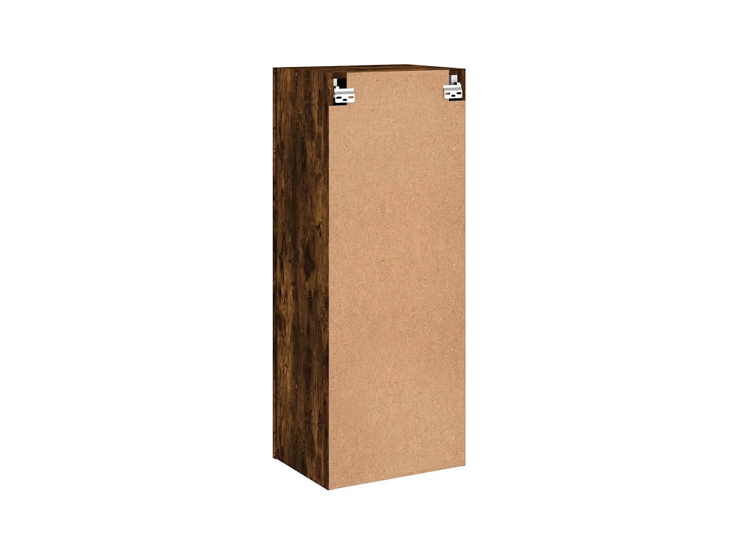 Meuble TV mural chêne fumé 40,5x30x102 cm bois d'ingénierie