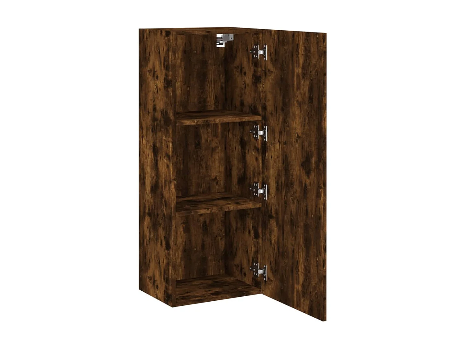 Mueble de TV de pared roble ahumado 40,5x30x102 cm madera de ingeniería