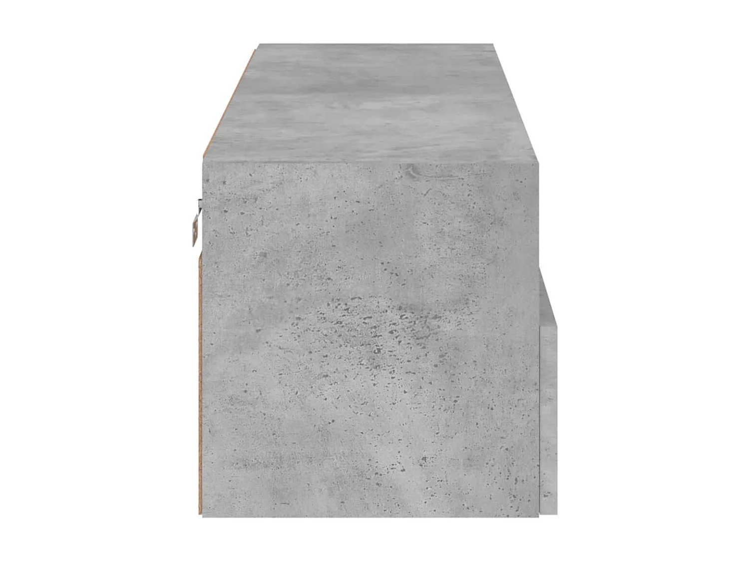 Betongrauer TV-Wandschrank 100x30x30 cm aus Holzwerkstoff