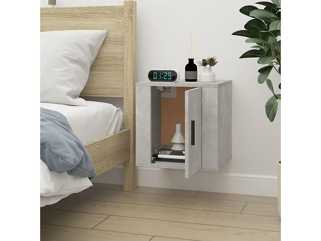 Mobile TV da parete grigio cemento 40x34,5x40 cm