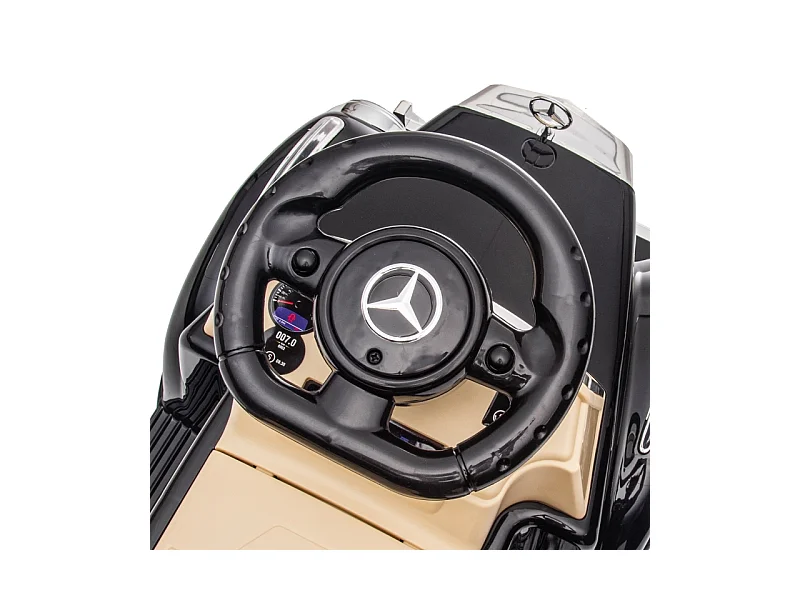 Voiture à pédales pour enfants, design luxe, métal, noir (77.5x41.5x45cm)