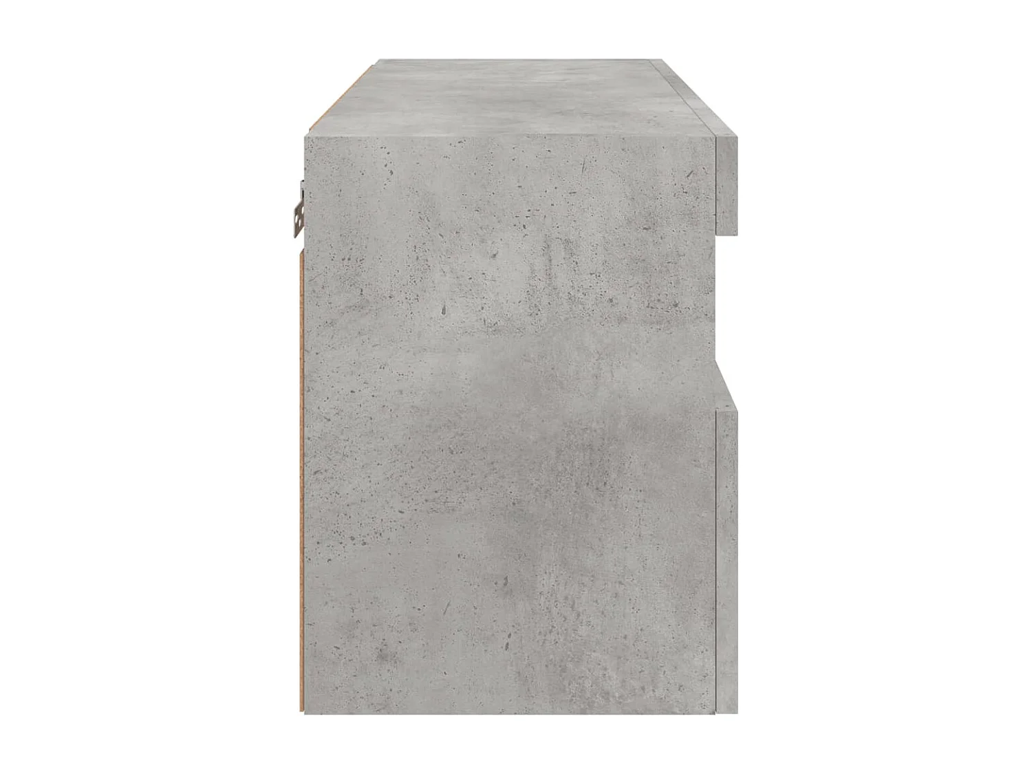 Mueble de TV de pared con luces LED, gris hormigón, 60x30x40 cm