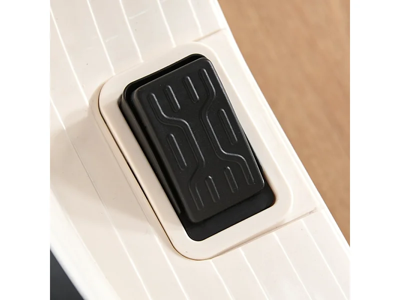 Moto électrique pour enfant, design authentique, plastique et métal, blanc, avec LED et son (66.5x38x52cm)