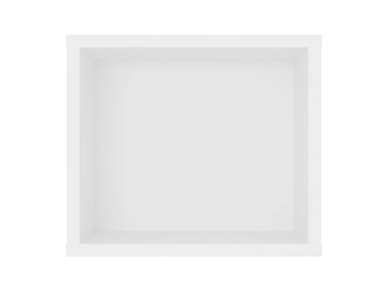 Mobile TV da parete bianco 100x30x26,5 cm in legno ingegnerizzato