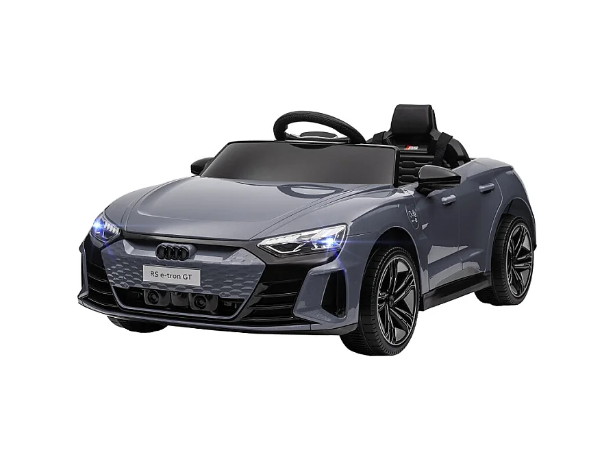 12V elektrische kinderauto, 2 motoren, 2,4 GHz afstandsbediening, 4 schokabsorberende wielen, grijs (103x58x41cm)